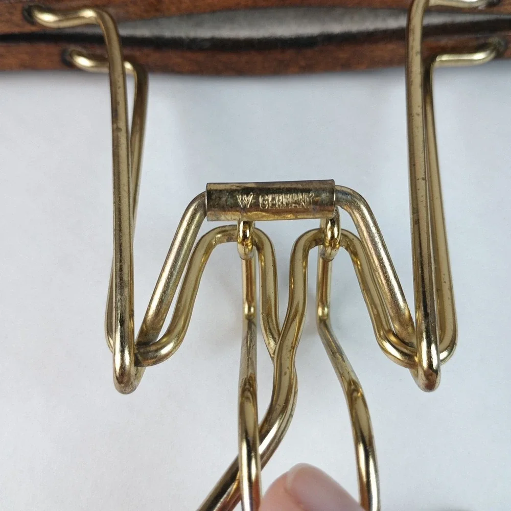 Vtg Bloomingdale Wooden Pants Slacks Trouser Locking Hangers Sears Germany